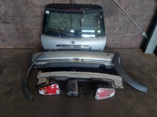 trunk door boot + lights MINI COOPER R50 900/7 PURE SILVER