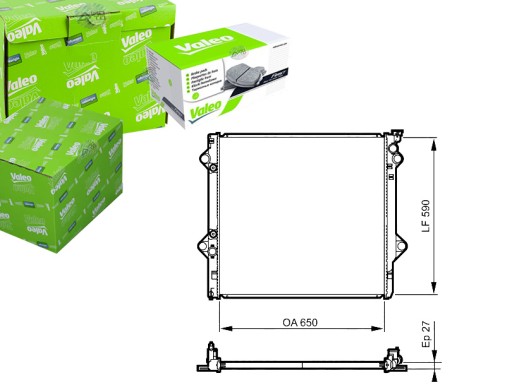 VAL735569(EXT) - РАДИАТОР ДВИГАТЕЛЯ VALEO TOYOTA LAND CRUISER PRADO