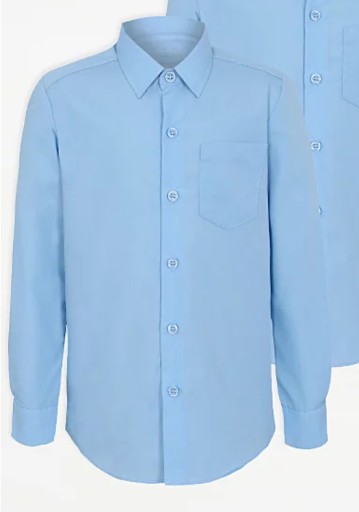 Дитяча сорочка George розмір 158 синя з довгим рукавом