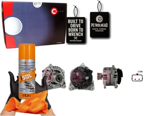 CASCAL10387AS#ECS-PCP+K - Генератор 12в 120а каско #petrolhead pro+ комплект4