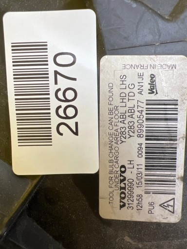 licht links Volvo V60 10-13 Xenon 31299990