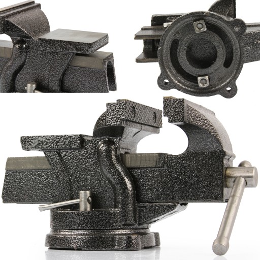 100 ММ СЛЕСАРНЫЕ ПОВОРОТНЫЕ ТИСКИ НАКОВАЛЬНЯ ТВЕРДАЯ