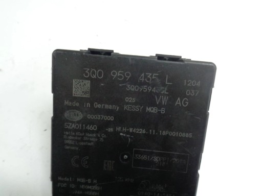 VW GOLF 7 PASSAT B8 KAROQ modul Vezerlő egység KESSY