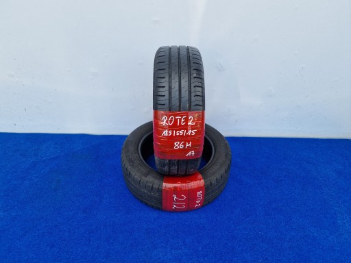 tyres PARA LATO CONTINENTAL 185 55 15 86H XL CONTIECOCONTACT 5 6.10mm ROTE2