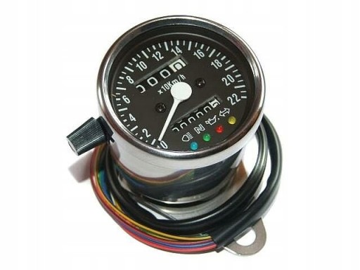 20.201.412 - СПІДОМЕТР З ЧОРНИМ ЦИФЕРБЛАТОМ ДО 220 КМ / ГОД