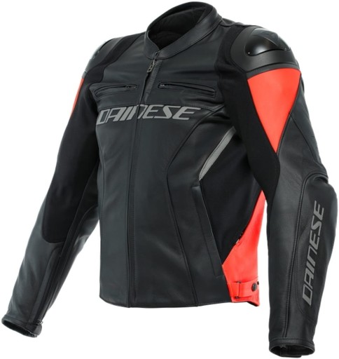 КОЖАНАЯ КУРТКА DAINESE RACING 4 ЧЕРНАЯ КРАСНАЯ ЖЕНСКАЯ