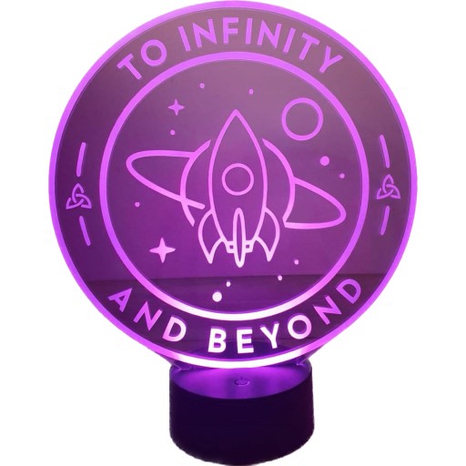 Світлодіодна лампа з вашим ЛОГОТИПОМ, індивідуальне гравіювання