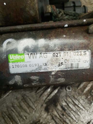 starter VOLKSWAGEN POLO 4 02T911023S 1.2 12V
