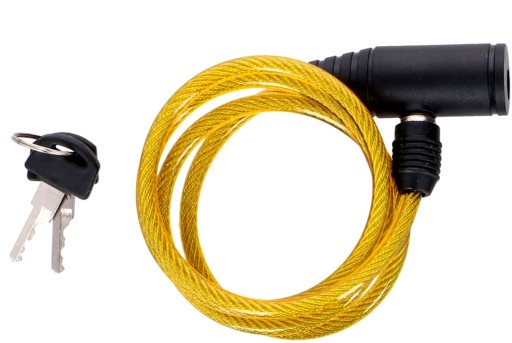 Спіральний велосипедний замок Dunlop E8711252082585_YELLOW