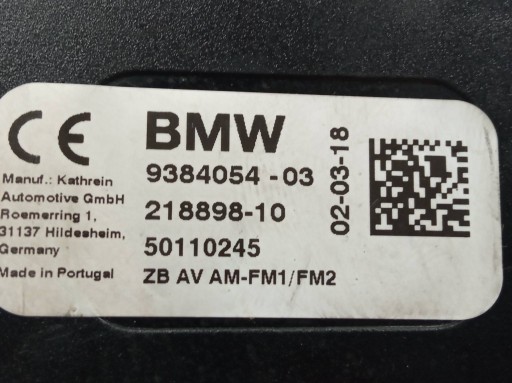 module ANTENY amplifier 9384054 Bmw Seria 5 VII (2017-2024) G30/G31