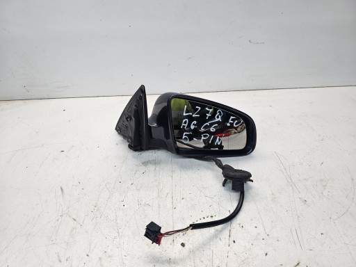 mirror right front AUDI A6 C6 LZ7Q 5-PIN EUROPA