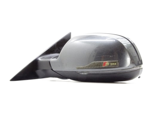 mirror exterior door left AUDI A5 8T LIFT 3D COUPE 8 PIN LZ7S