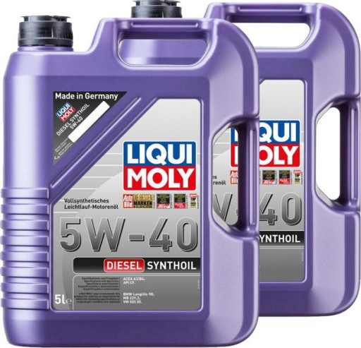LIQUI MOLY DIESEL SYNTHOIL 5W40 CF ACEA B4 10л