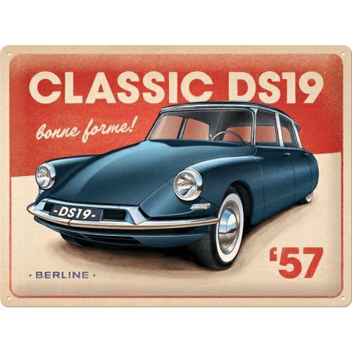 Табличка вывеска CITROEN DS19 CLASSIC 57 листовой металл 30x40