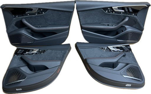 Оббивка боковин дверей audi a5 s5 rs5 8w sportback алькантара + шкіра