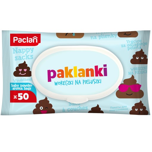 WORKI NA PIELUCHY PAMPERSY ZAPACHOWE 50x paklanki