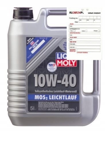 LIQUI MOLY 2184 10W40 MOS2 LEICHTLAUF 5л