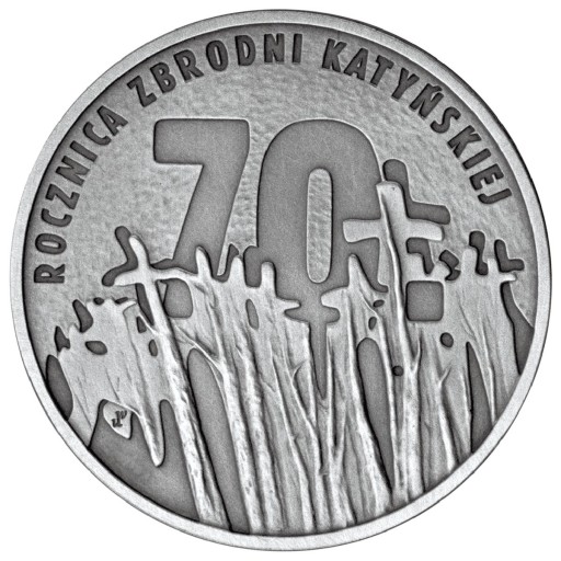 10 zł 2010 70. rocznica zbrodni katyńskiej UNC