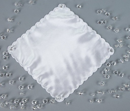 Хустка для причастя 20 см х 20 см біла 1 шт.