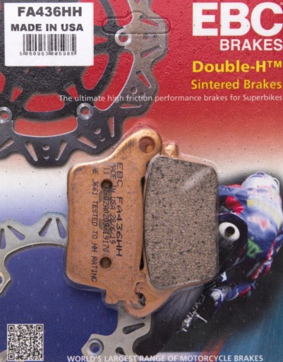 ТОРМОЗНЫЕ КОЛОДКИ EBC FA436HH HONDA KAWASAKI