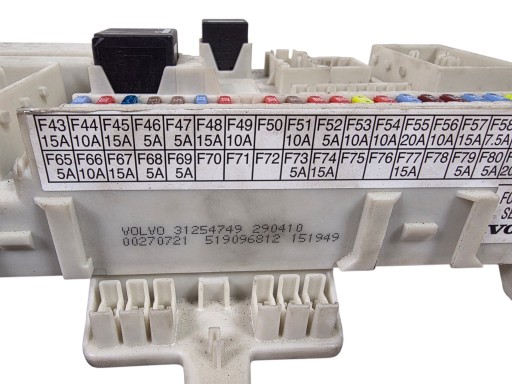 VOLVO C30 S40 V50 Module fusibles BSI + Clé 31254749