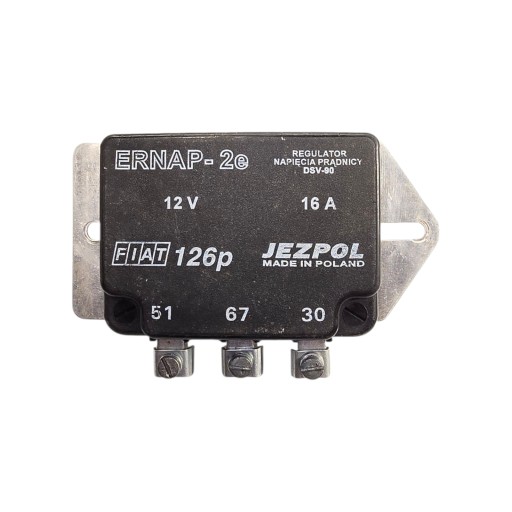Регулятор напряжения jezpol ernap-2c генератор переменного тока fiat 126p
