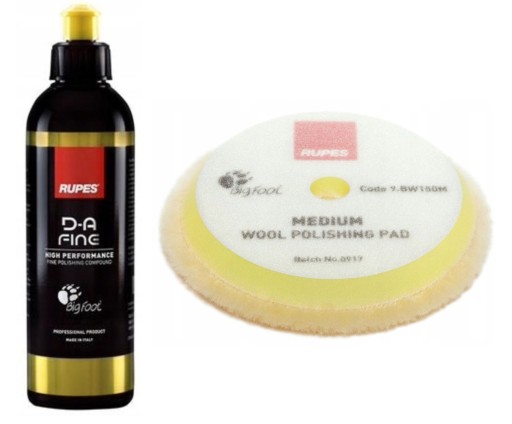 Rupes DA FINE полировальная паста 250 мл + мех RUPES