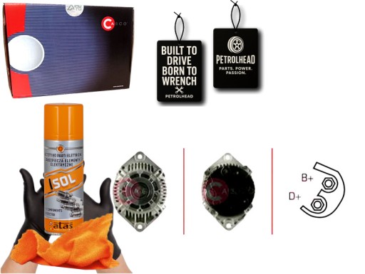 CASCAL15117AS#ECS-PCP+K - Генератор casco 98490185 46231787 cgb82621 ai9008 #petrolhead pro+ kit4