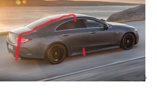 MERCEDES C257 ЧВЕРТЬ КРИЛА ЗАДНЯ ПРАВА