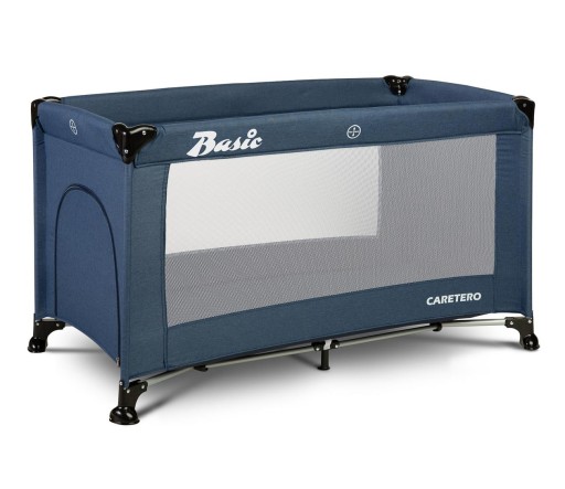 Дорожнє ліжечко Caretero 60 х 120 см синіх відтінків