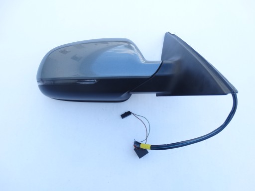 mirror right 8 PIN 6+2 PIN AUDI A4 B8 LIFT 12-15 LX7R SZARE original ASO