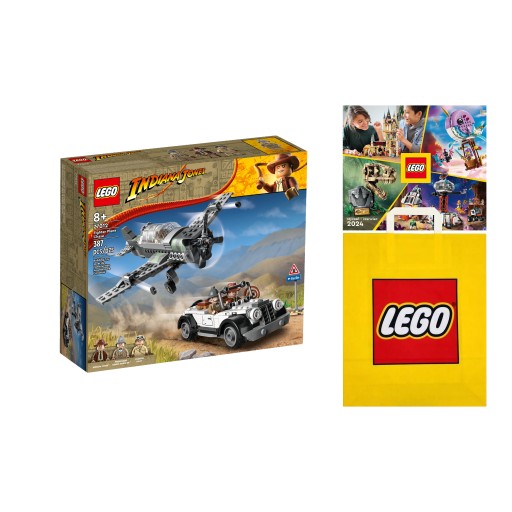 LEGO Indiana Jones - Pościg myśliwcem (77012) +Torba +Katalog LEGO 2024