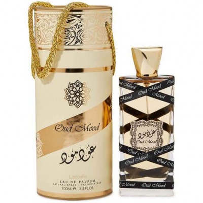 lattafa oud mood woda perfumowana 100 ml   zestaw