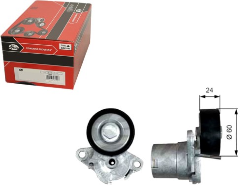 GATT39272/RS7 - Gates натяжний ролик клинового ременя GAT, T39272