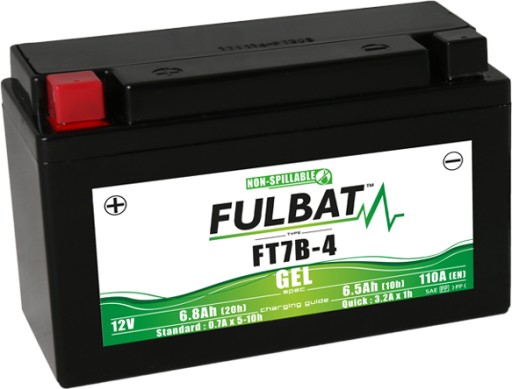Акумулятор Fulbat YT7B-4 FT7B-4 12V 6.8Ah 100A