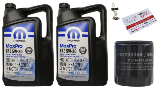 MOPAR 5W20 10л + ФИЛЬТР MO-339 + БЕСПЛАТНЫЕ ПОДАРКИ