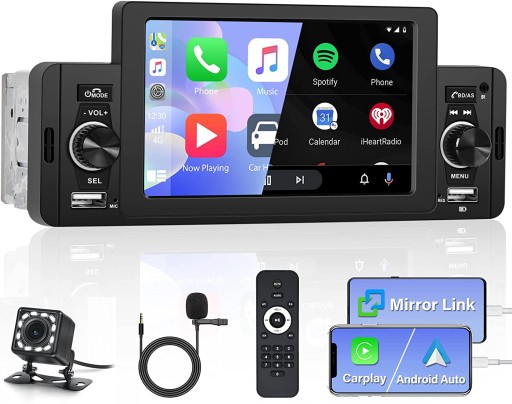 Bluetooth Car Stereo with CarPlay / Android Auto SWM 160C