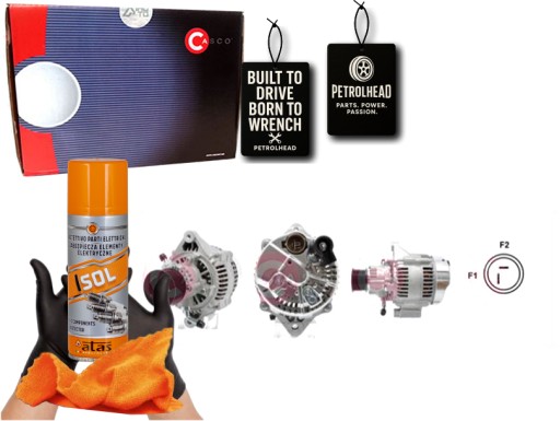 CASCAL40135AS#ECS-PCP+K - Генератор 12в 100а каско #petrolhead pro+ комплект4