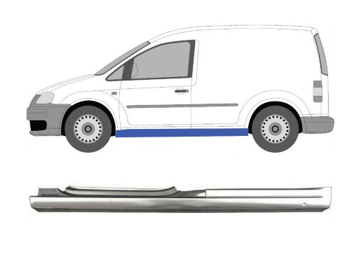 3326990350 - VW CADDY 2010-2015 ПОРОГ ЛЕВЫЙ