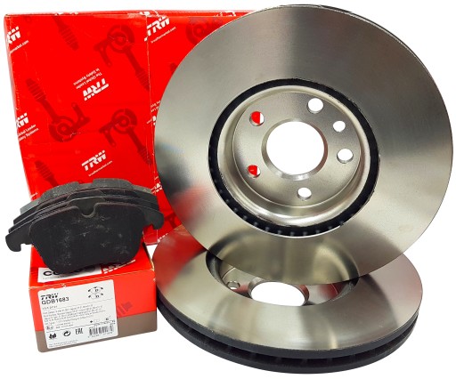 ДИСКИ ГАЛЬМІВНІ КОЛОДКИ TRW ПЕРЕДНІ FORD MONDEO MK4