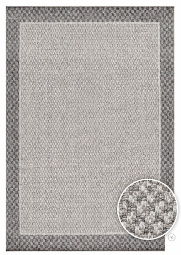 Dywan uniwersalny szaro-kremowy 120 cm x 170 cm do wewnątrz i na zewnątrz