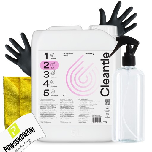 Cleantle GLOSSIFY 5L Quick Detailer for QD Hydrophobic Gloss Varnish