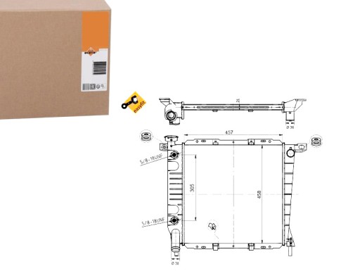 NRF50379/RS7 - РАДИАТОР ДВИГАТЕЛЯ NRF NRF, 50379