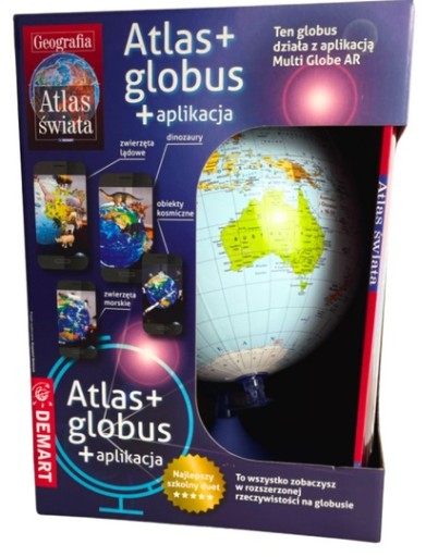 Глобус Демарт фізико-політичний серед. 