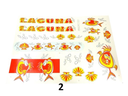 ДИТЯЧІ НАКЛЕЙКИ НА ВЕЛОСИПЕД РИБКИ КР5