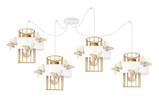 Білий стельовий світильник JasnoCiemno E27