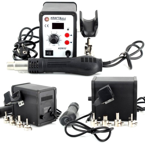 ПЛАСТИКОВИЙ ЗВАРЮВАЛЬНИЙ АПАРАТ 2В1 858Д 4 СОПЛА ЗВАРЮВАЛЬНИЙ АПАРАТ