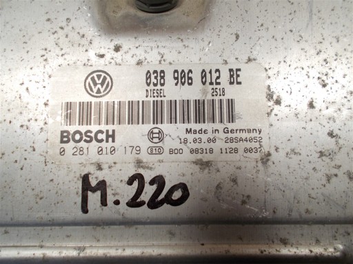 VW POLO 1.7 SDI computer IMMO 038906012 0281010179