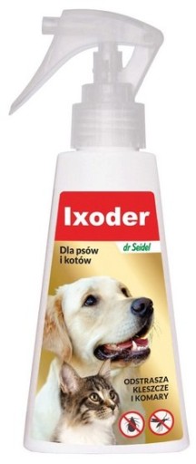 DermaPharm Ixoder Spray odstraszający kleszcze i komary dla psa i kota 100m
