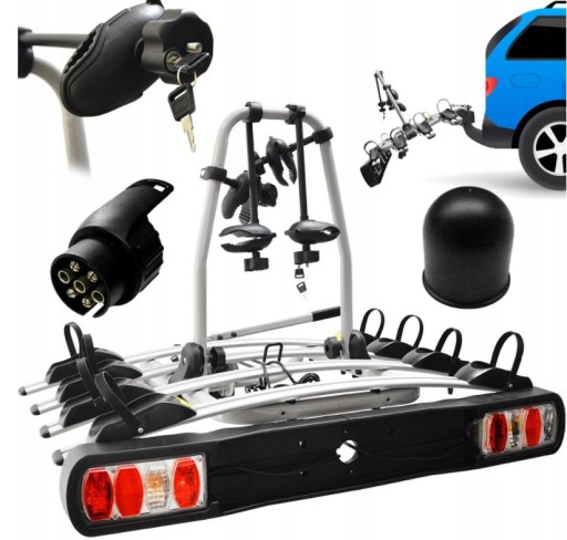 Тримач для кріплення на гачок для велосипеда, платформа 4 велосипеда